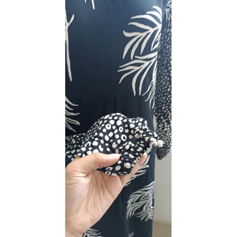 daster longdress hitam