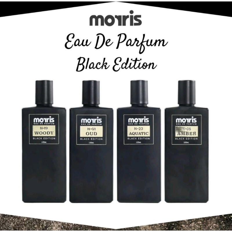 Morris Eau De Parfum Black Edition 100ml/Parfum Pria