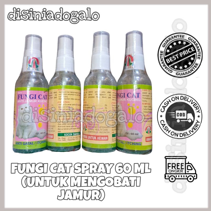 Fungi Cat Obat Jamur Semprot Kucing 60ml