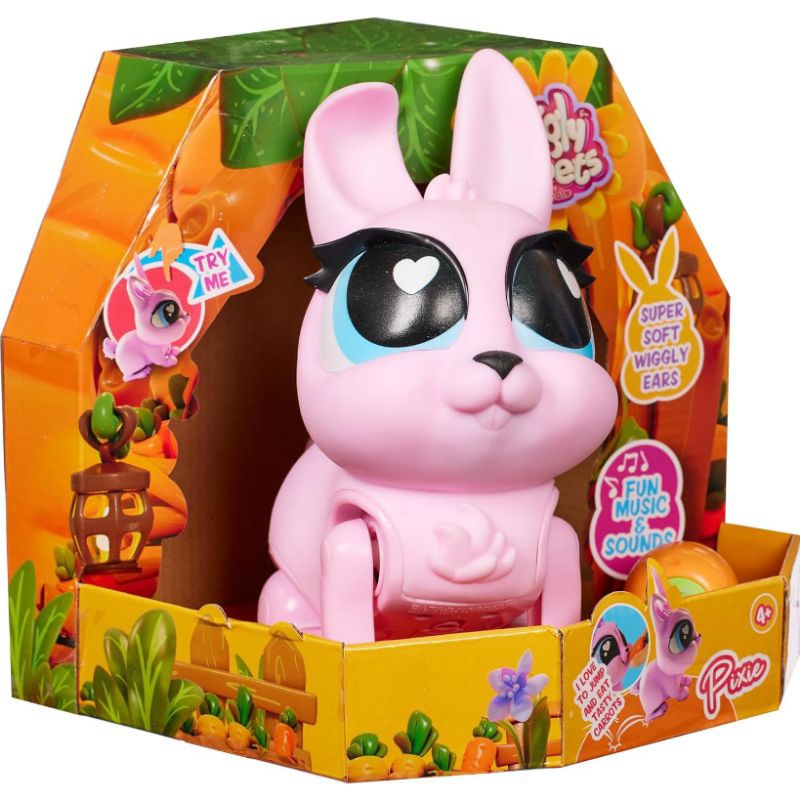 Jiggly pets pixie the rabbit cute walking bunny original