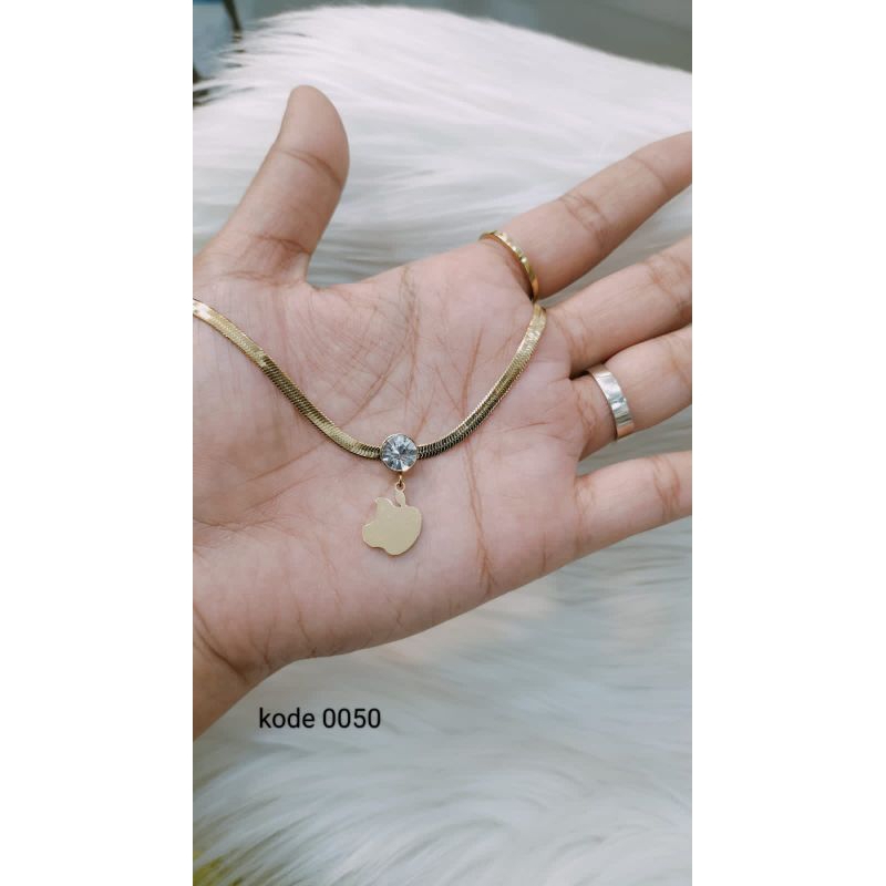 kalung pipih titanium