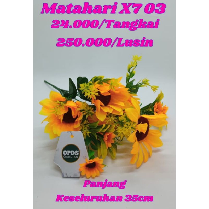 Bunga Matahari Cabang 7 - Bunga Artificial Matahari
