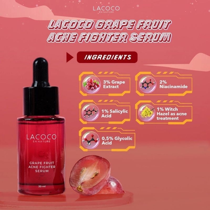 LACOCO Grape Fruit Acne Fighter Serum 20 ML