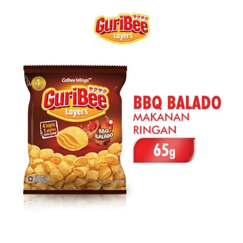 Guribee layers BBQ balado 65g