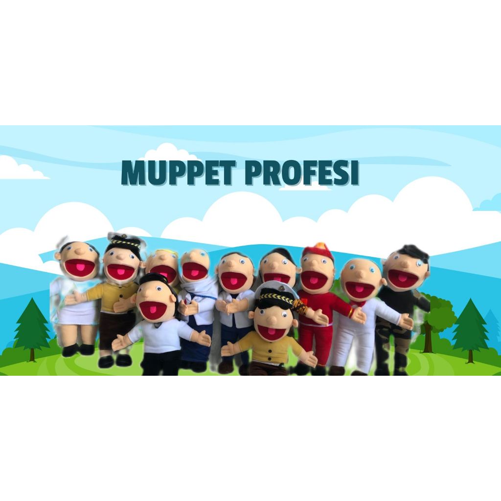 Muppet Handpuppet Boneka Tangan Karakter Profesi