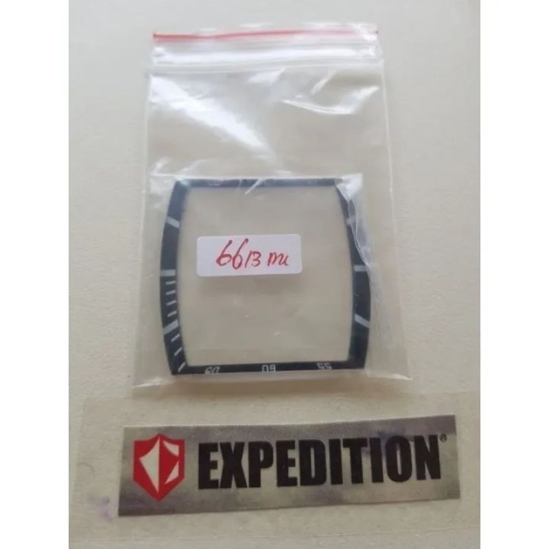 kaca jam tangan expedition 6613mc