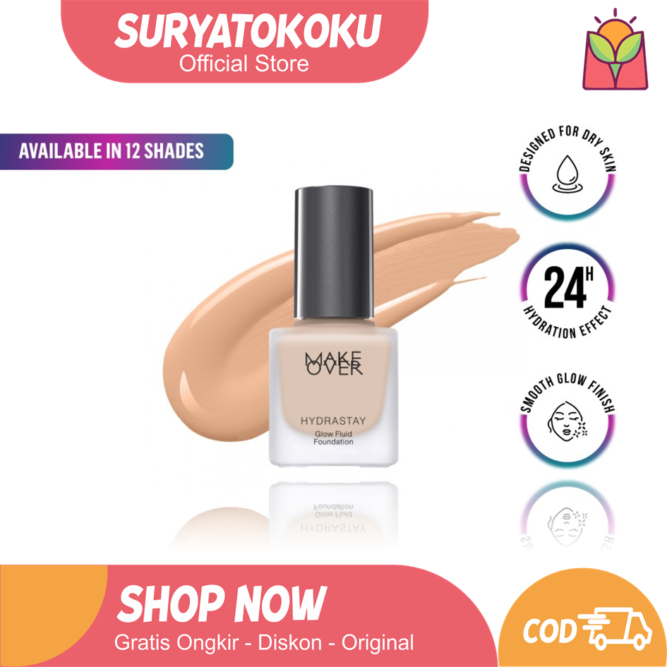 Make Over Hydrastay Glow Fluid Foundation 35ml