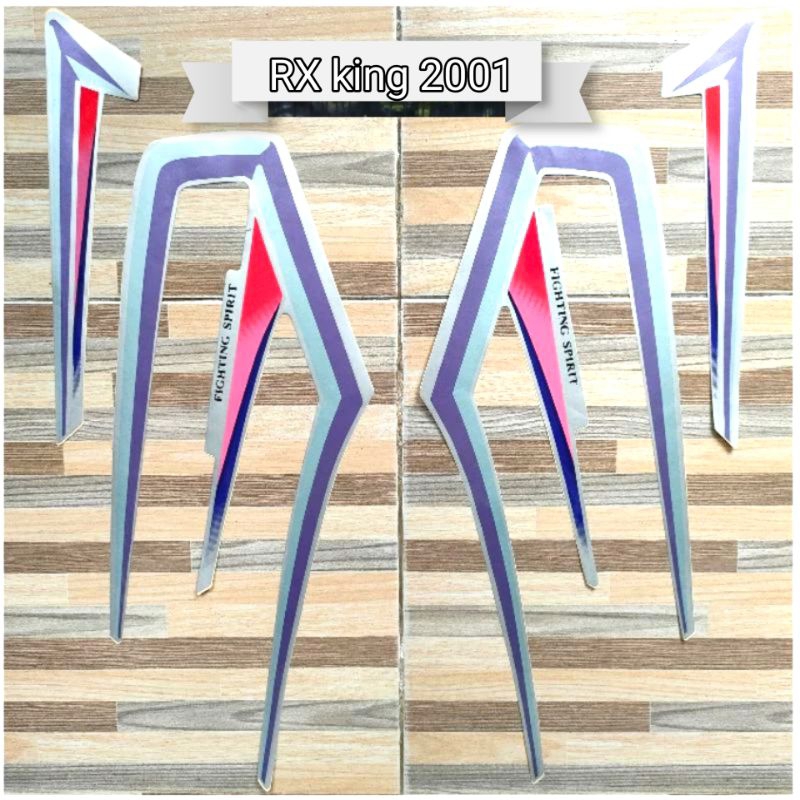 lis stripping stiker RX king 2001 silver