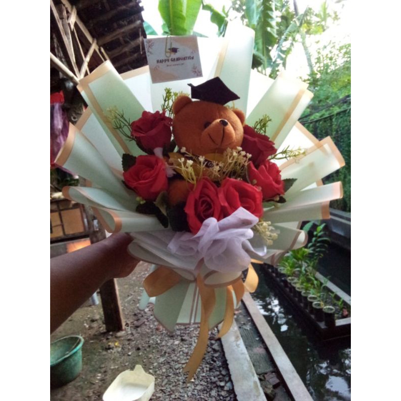 buket bunga hadiah wisuda/ultah
