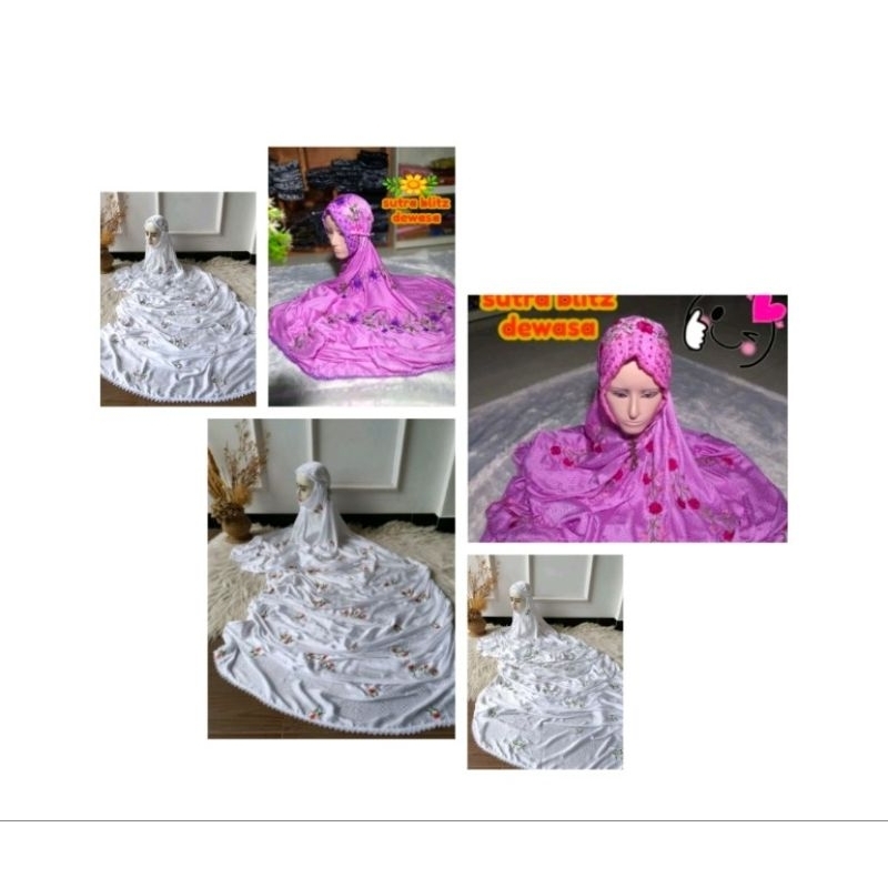 Mukena Sutra Blit dewasa BISA COD