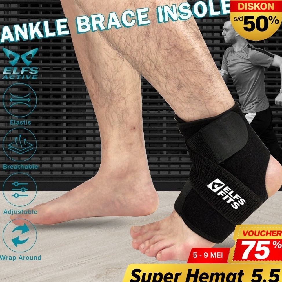 KODE L72G Elfs Active Adjustable Ankle Support  Ankle Brace Insole