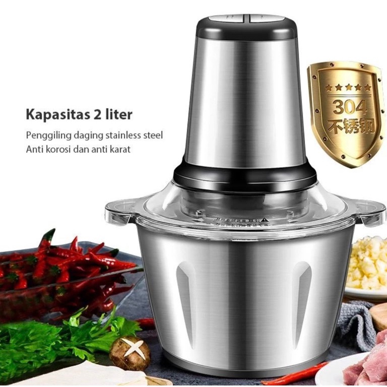 KODE M13D CHOPPER PENGGILING DAGING STAINLESS 2L