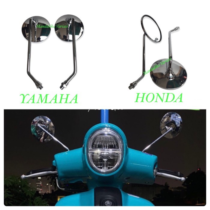 Spion Retro Klasik Model full chrome