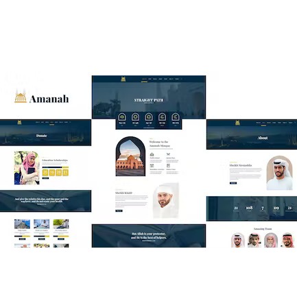 Amanah – Mosque & Islamic Center Elementor Template Kit