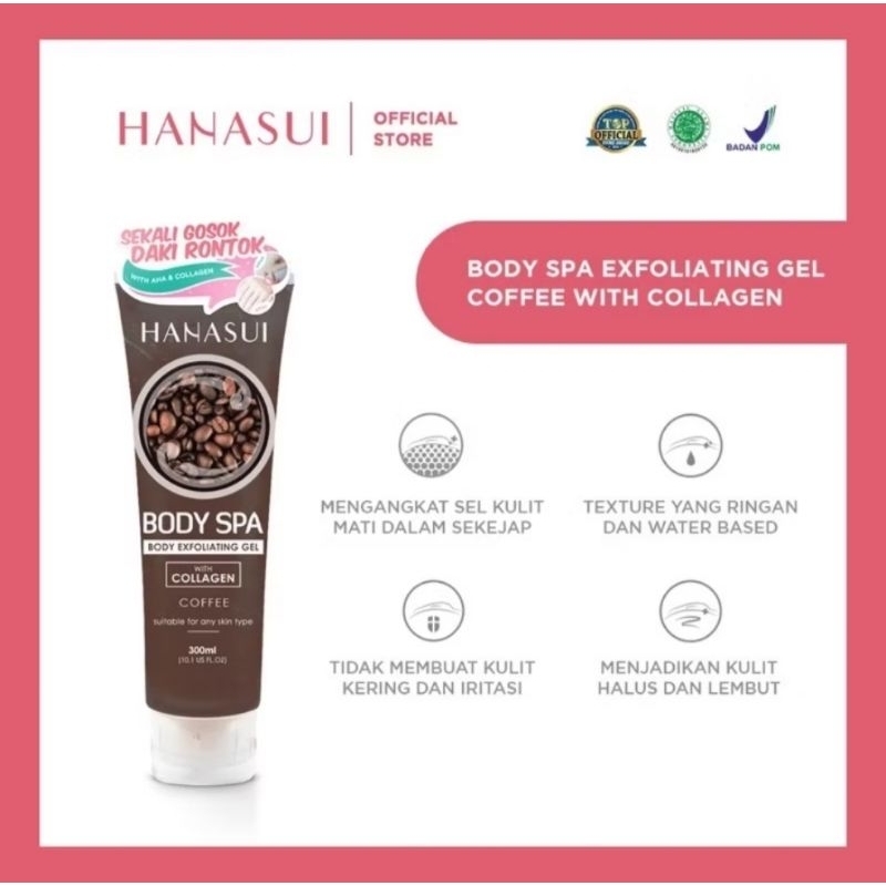 HANASUI BODY SPA EXFOLIATING GEL WITH COLLAGENT
