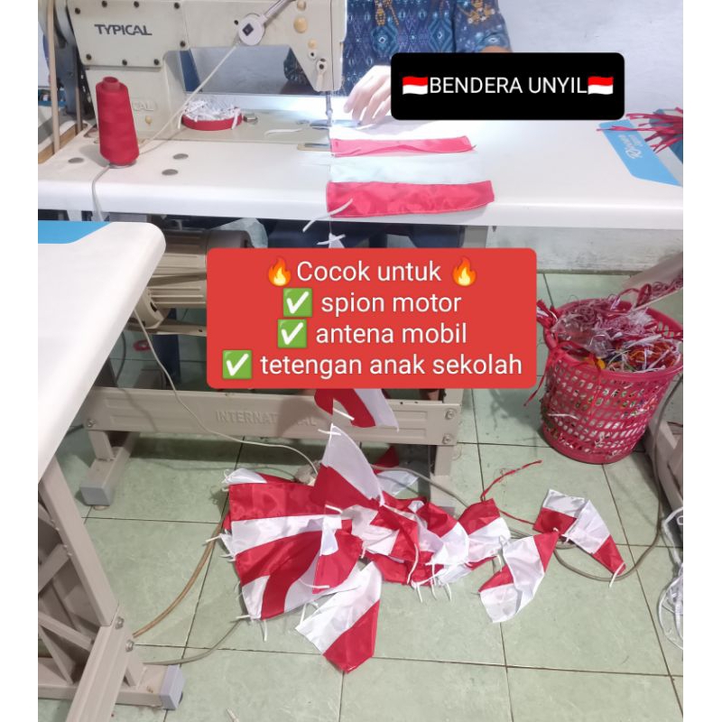 🇮🇩 BENDERA UNYIL 15×22 CM