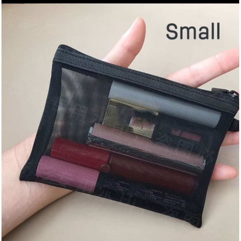 Pouch Mini makeup tempat kosmetik transparan