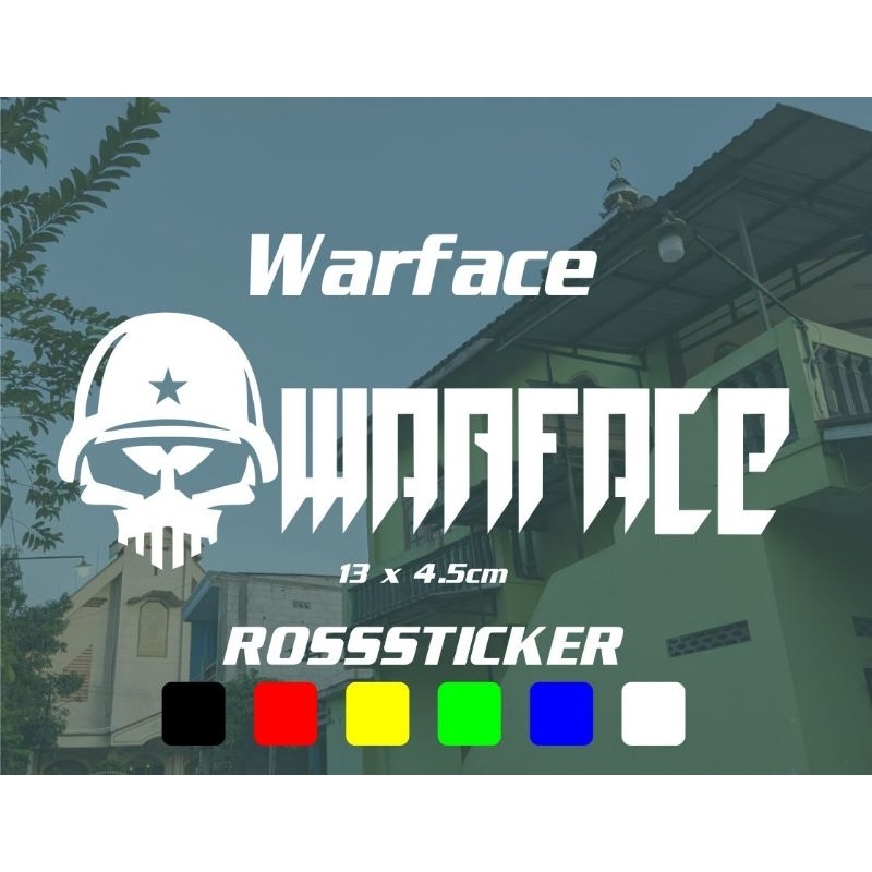 cutting sticker warface - stiker timbul warface