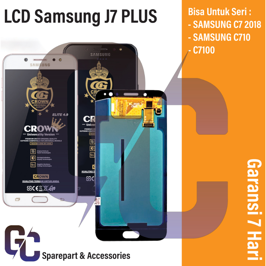 LCD TOUCHSCREEN SAM GALAXY J7 PLUS C7 2018 C7100 OLED ORIGINAL