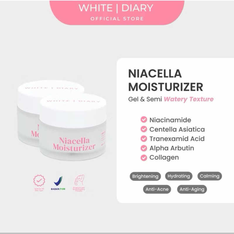 White diary moisturizer
