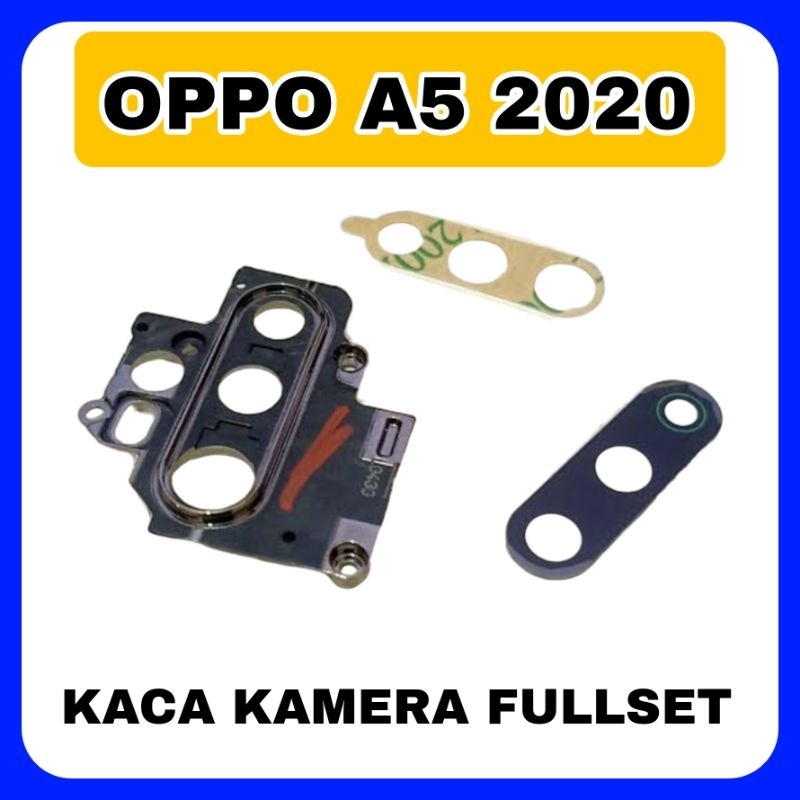 kaca kamera oppo A5 2020 fullset ring
