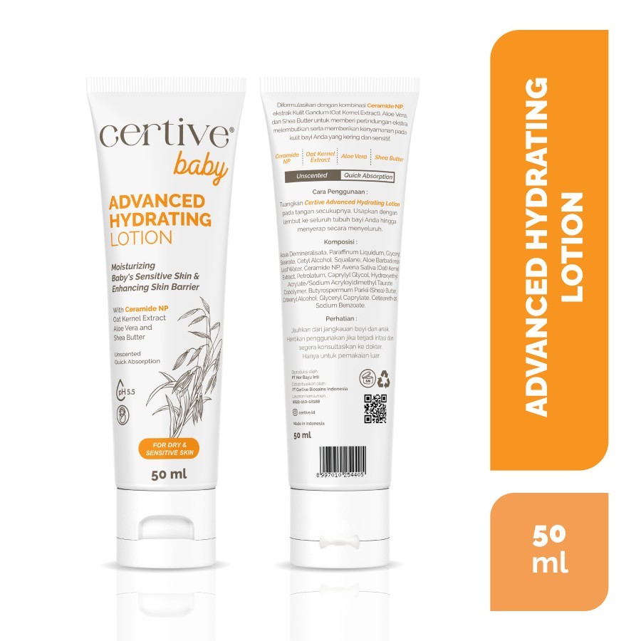 Certive Mini Advanced Hydrating lotion - Lotion Anak