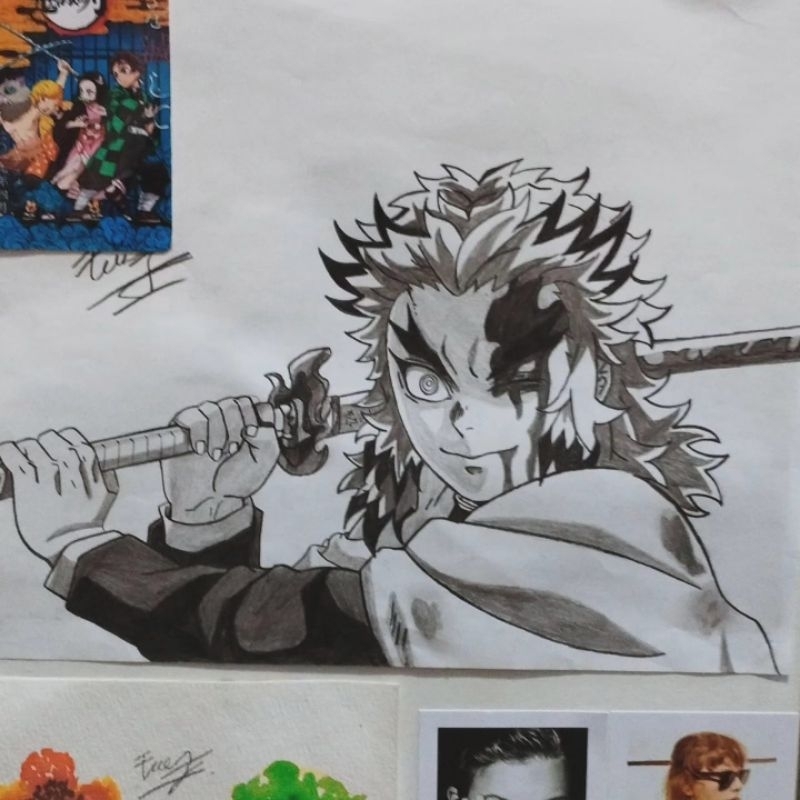 Gambar sketsa anime bisa request