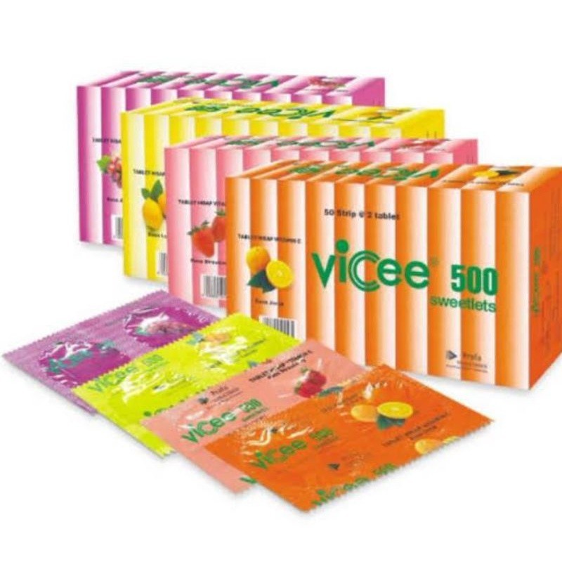 Vicee 500 Tablet Hisap Vitamin C