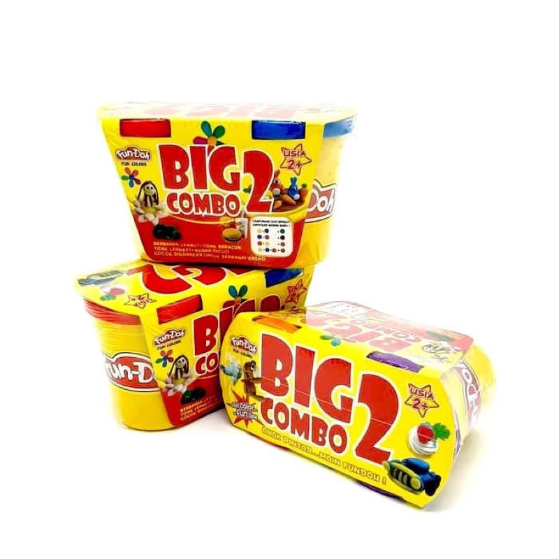 (BISA COD) LILIN PLASTISIN DUN DOH BIG COMBO 2