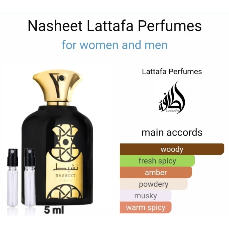 Decant Nasheet Lattafa Perfumes