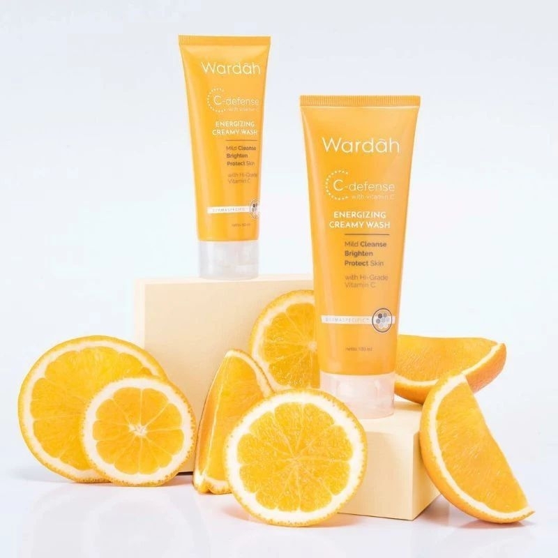 wardah C-defense creamy wash