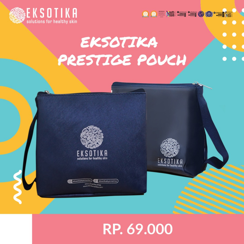 EKSOTIKA Prestige Pouch - Metallic Navy