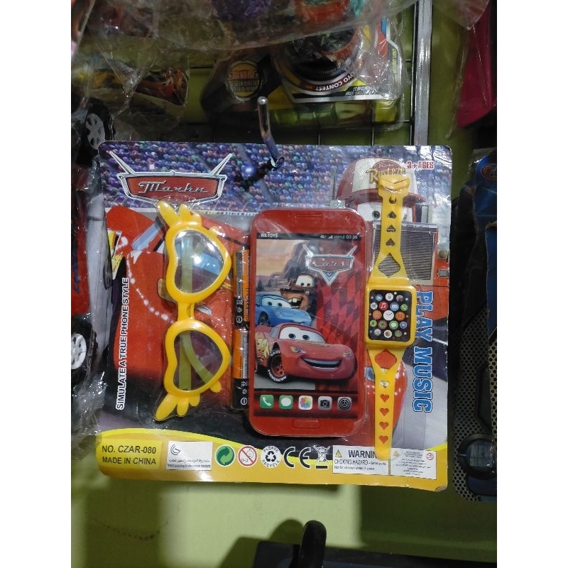 Mainan hp set anak plus baterai