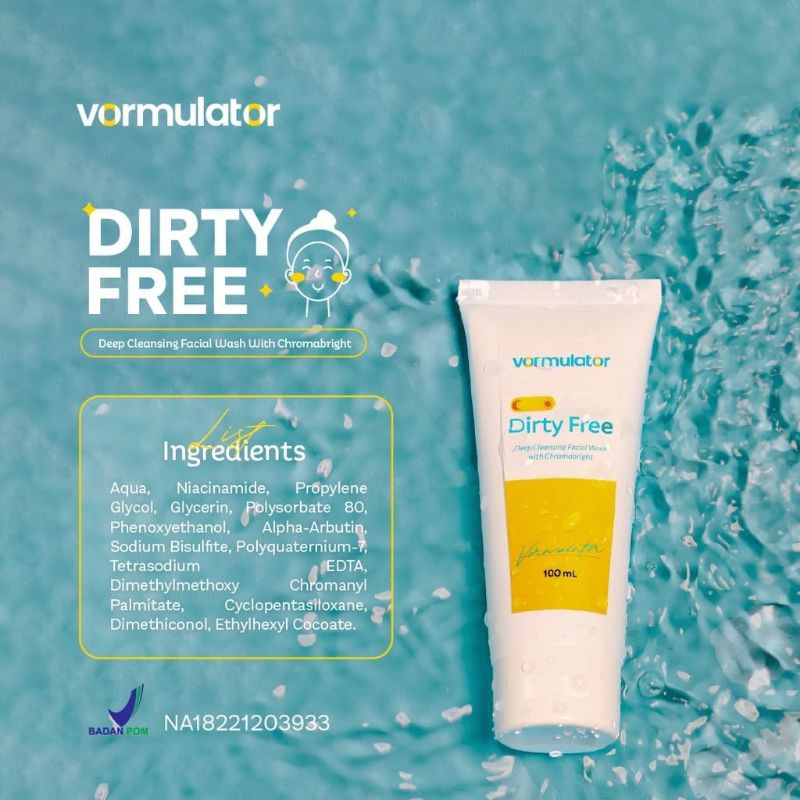 Facial wash with chromabright