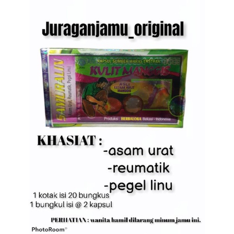 kapsul samuralin kulit manggis original