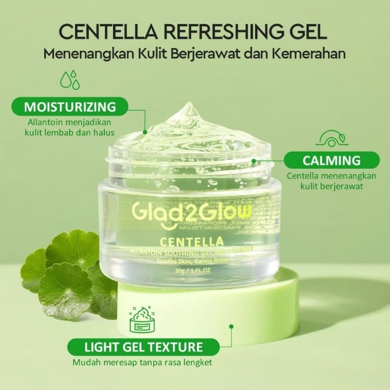 GLAD2GLOW CENTELLA ALLANTOIN SOOTH GEL 30gr
