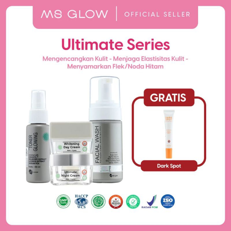 PAKET ULTIMATE MS GLOW FREE DARKSPOT