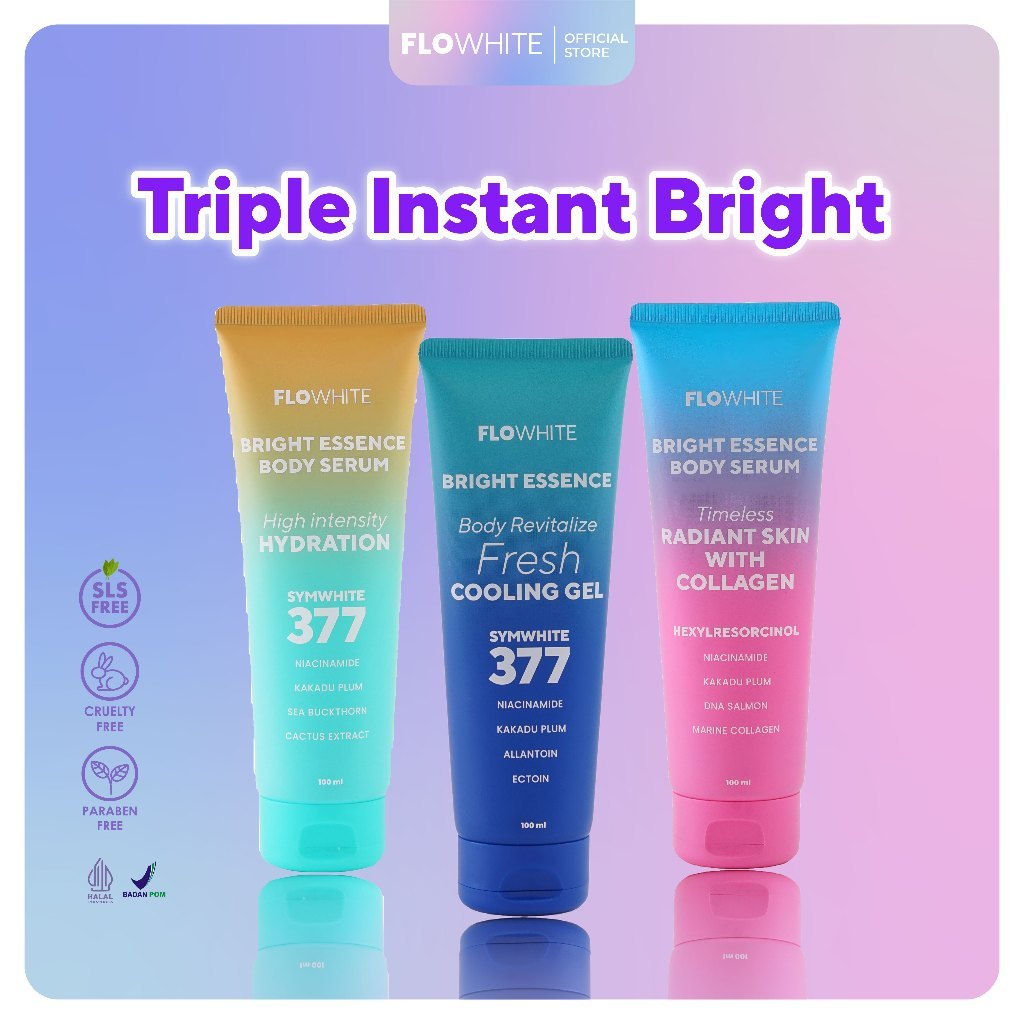 FLOWHITE Paket Triple Instant Bright