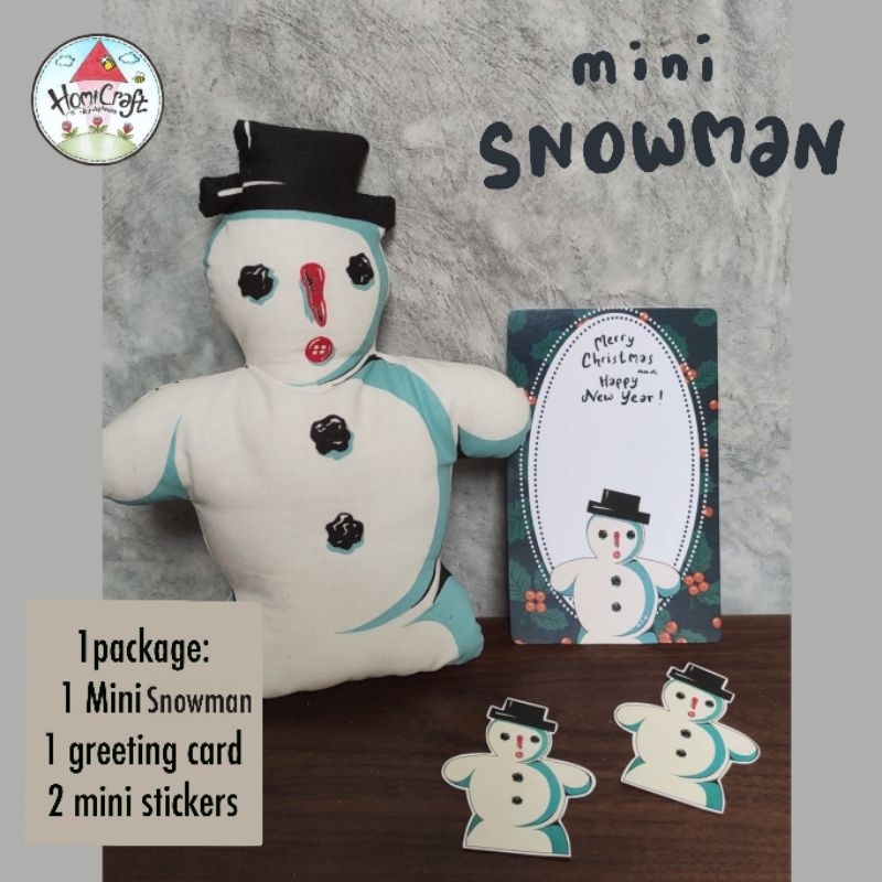 Boneka Natal - Mini Snowman