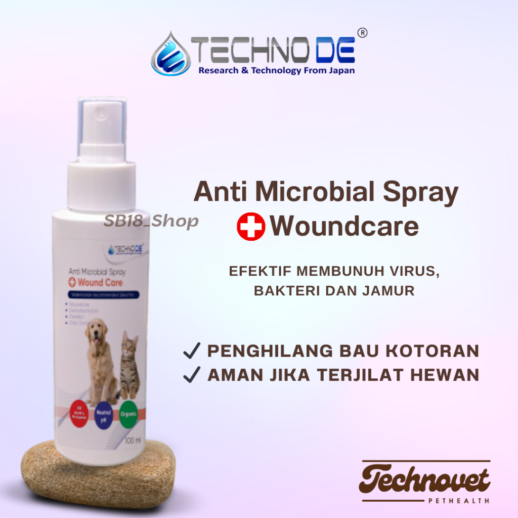 Techno De Anti Microbial Spray Plus Wound Care