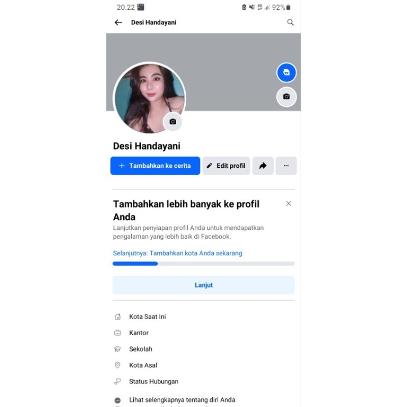 fb fresh polosan berpoto profil
