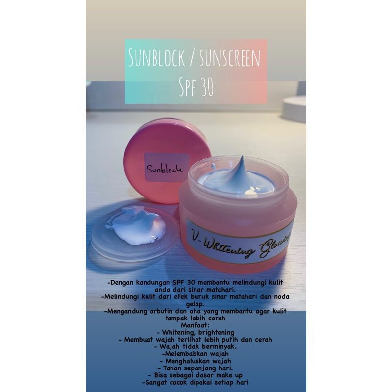 SUNBLOCK V WHITENING GLOWING SPF 30