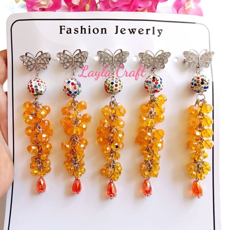 Bros kristal simple ( kuning )