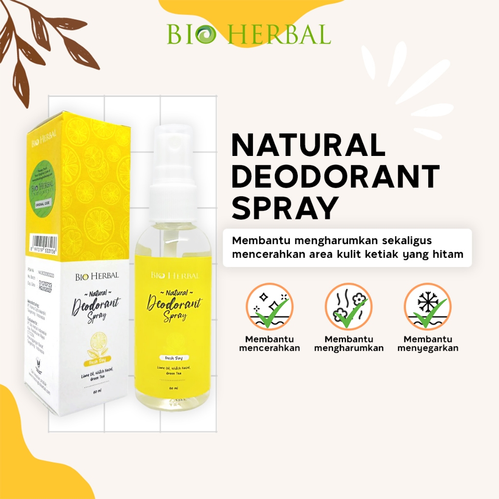 Bioherbal Natural Deodorant Spray