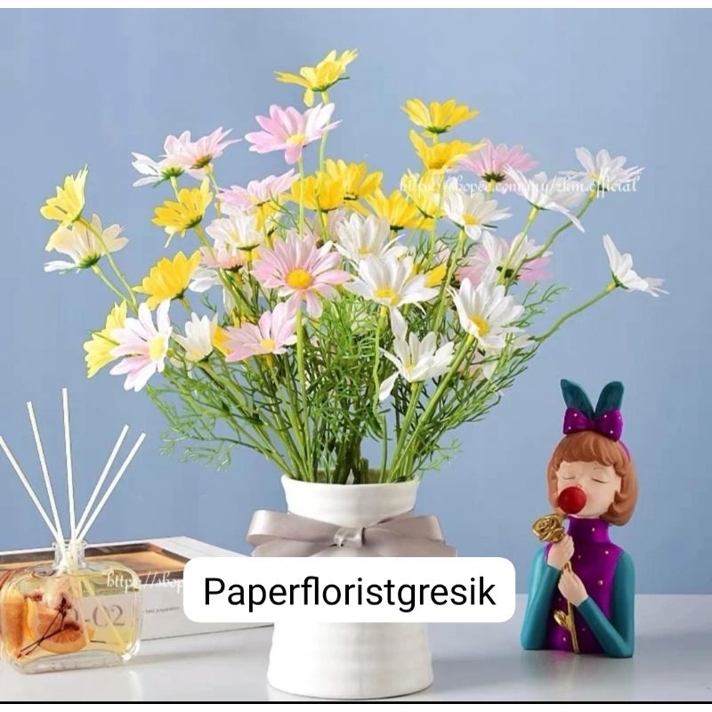 READY STOCK- BUNGA ASTER/DAISY artificial aneka warna