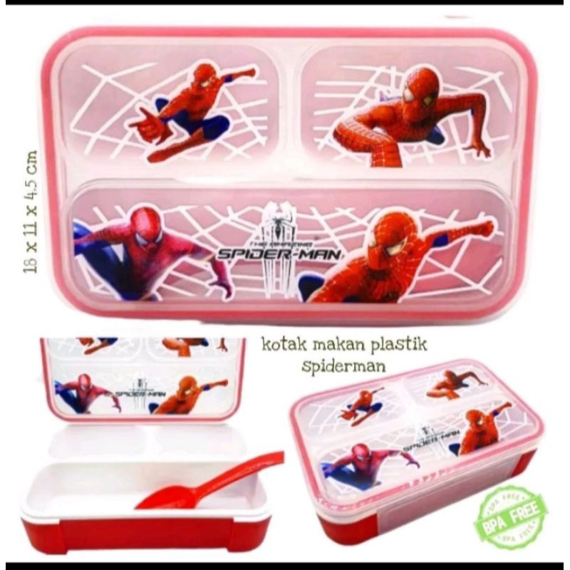 kotak makan spiderman