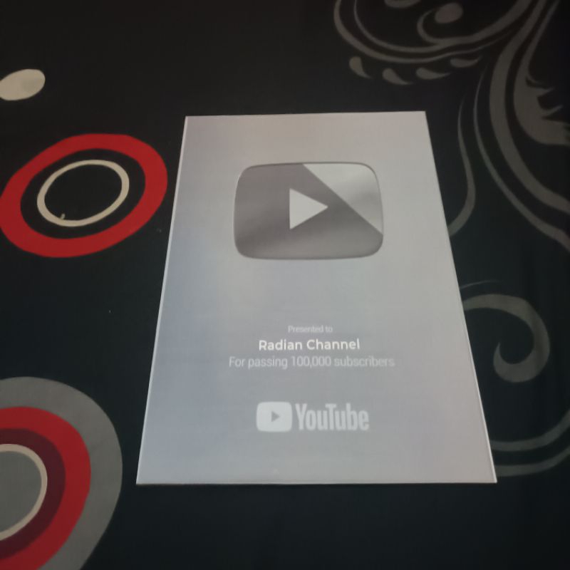 Hiasan Dinding Poster Youtube Play Button