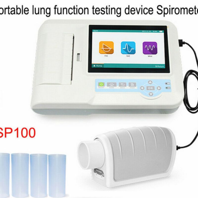 portable lung function LCD testing contec sp100 spirometer spirometri