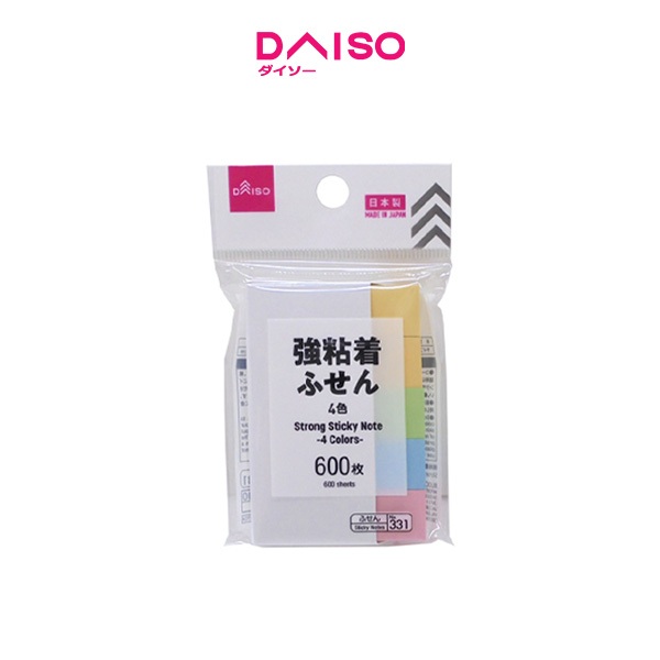 Daiso Strong Sticky Note -4 Colors-