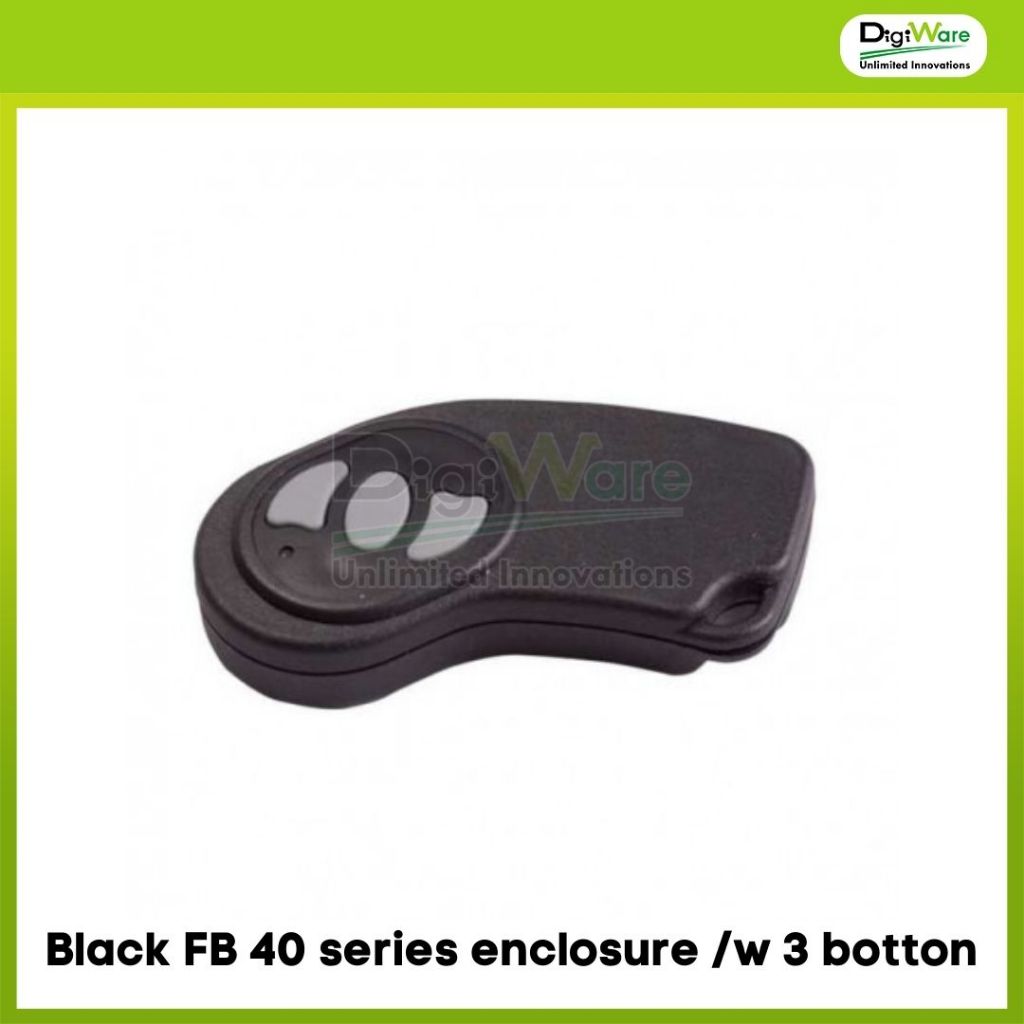 Black FB 40 series Enclosure with 3 button